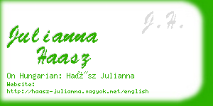 julianna haasz business card